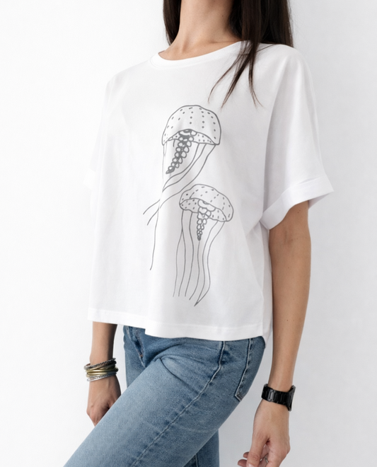 Camiseta Medusa Plateada - Mojo Art Shop