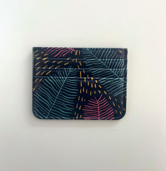 Tarjetero Hojas - Mojo Art Shop