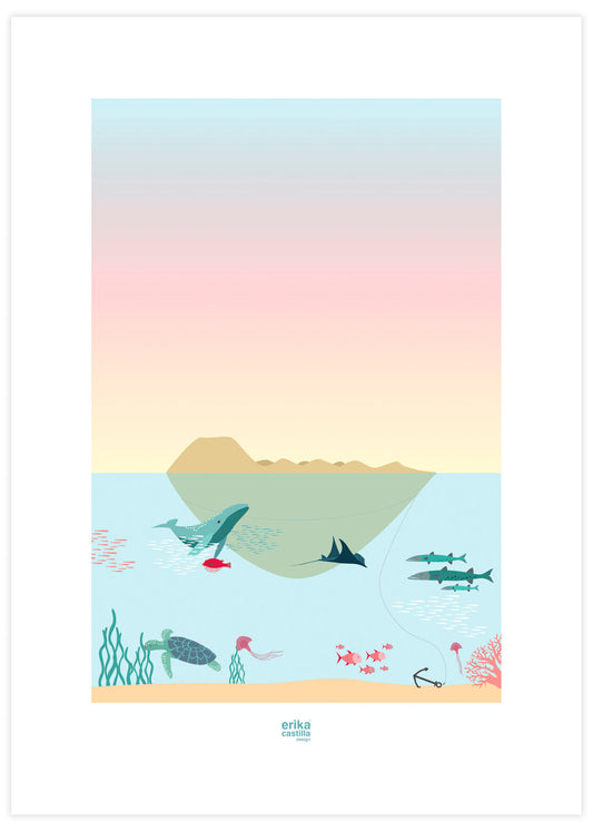 Póster Isla de Lobos - Mojo Art Shop