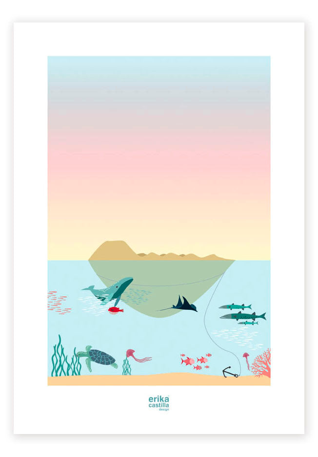 Lámina Isla de Lobos - Mojo Art Shop