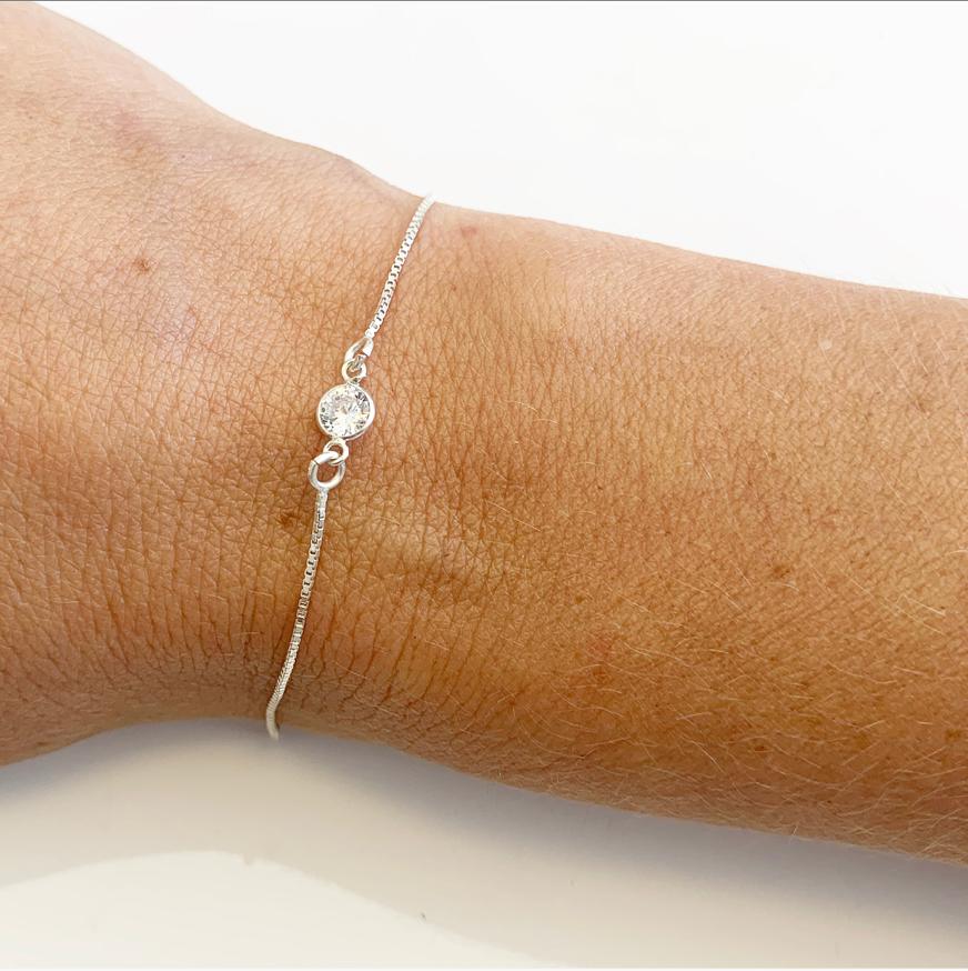 Pulsera Circonita Blanca - Mojo Art Shop