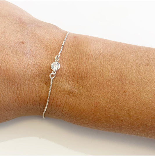 Pulsera Circonita Blanca - Mojo Art Shop