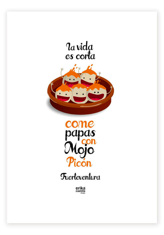 Lámina Papas con Mojo - Mojo Art Shop