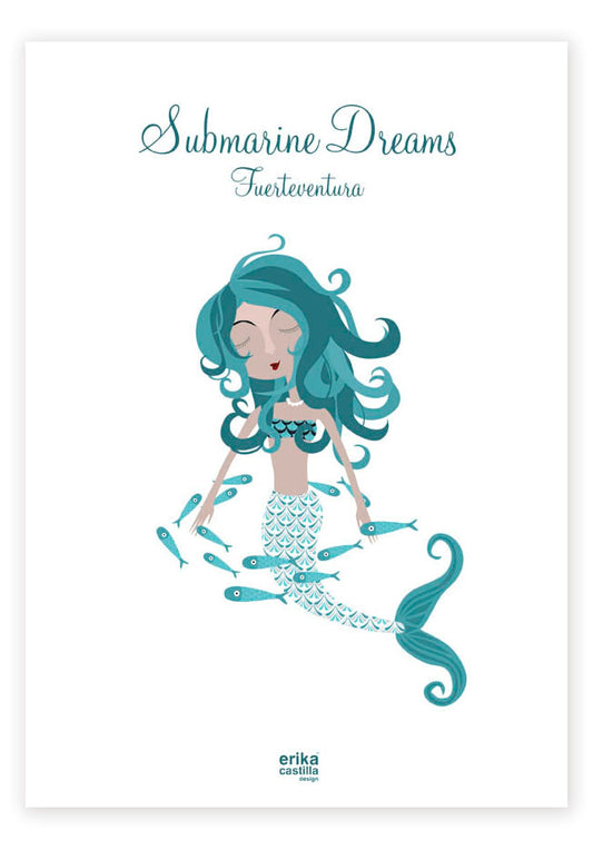 Lámina Sirena - Mojo Art Shop