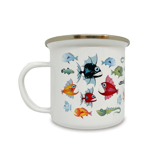 Taza Vintage Peces - Mojo Art Shop
