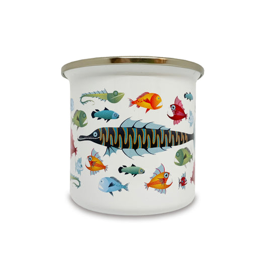 Taza Vintage Peces - Mojo Art Shop