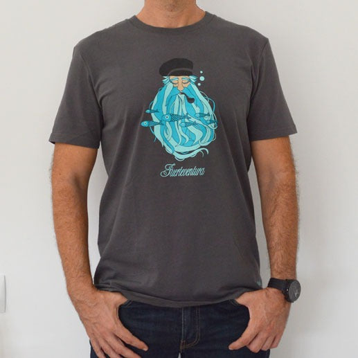 Camiseta Barbudo Antracita - Mojo Art Shop