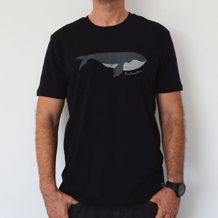 Camiseta Ballena Negra - Mojo Art Shop