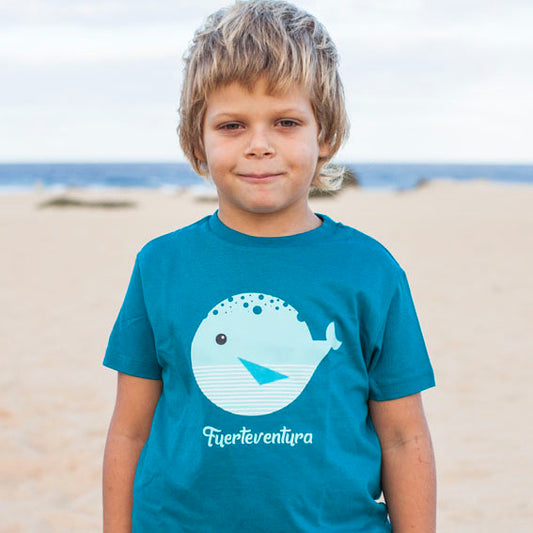 Camiseta Ballena Rayas - Mojo Art Shop