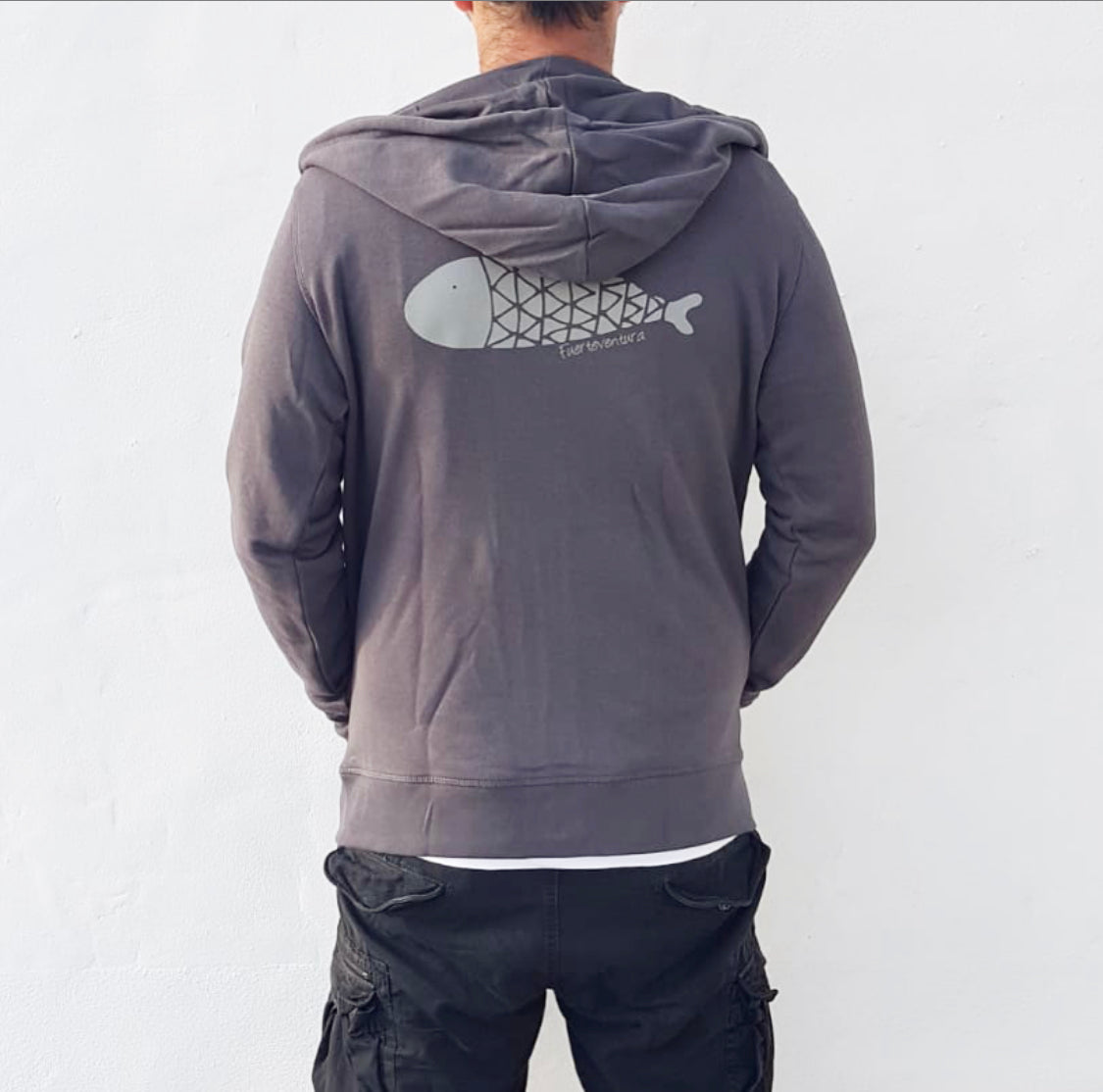 Sudadera Unisex con cremallera Antracita - Mojo Art Shop