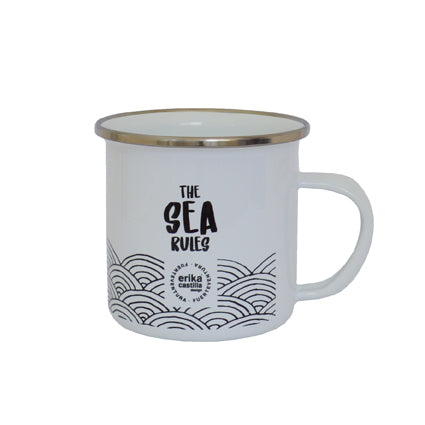 Taza Vintage The Sea Rules - Mojo Art Shop