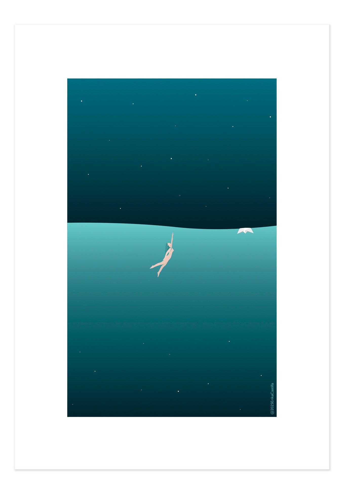 Lámina Dos Mundos - Mojo Art Shop