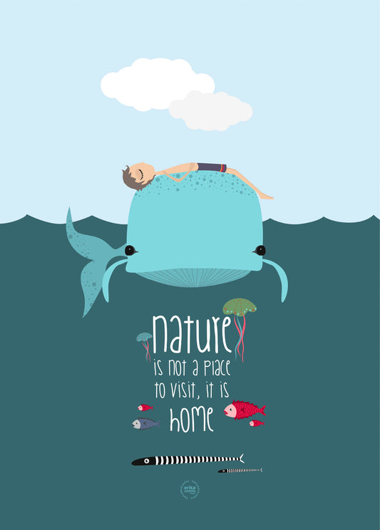 Póster Nature Is Home 50x70 cm