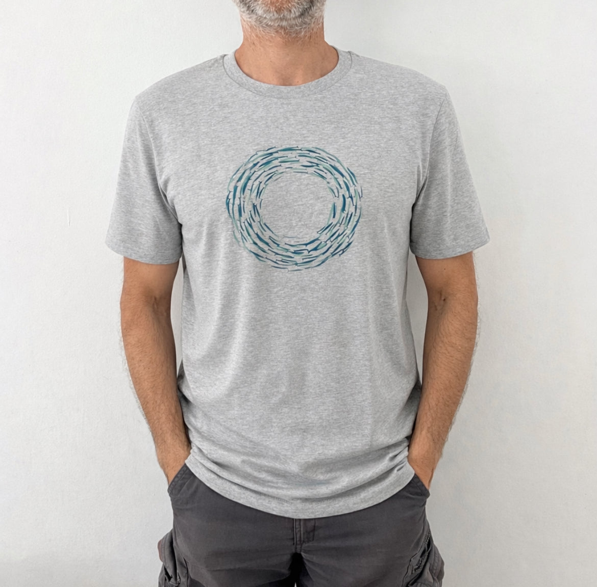 Camiseta Cardumen Gris - Mojo Art Shop