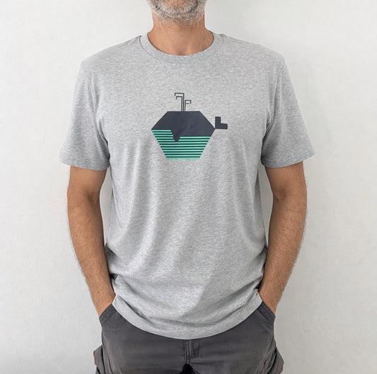 Camiseta Ballena Geo - Mojo Art Shop