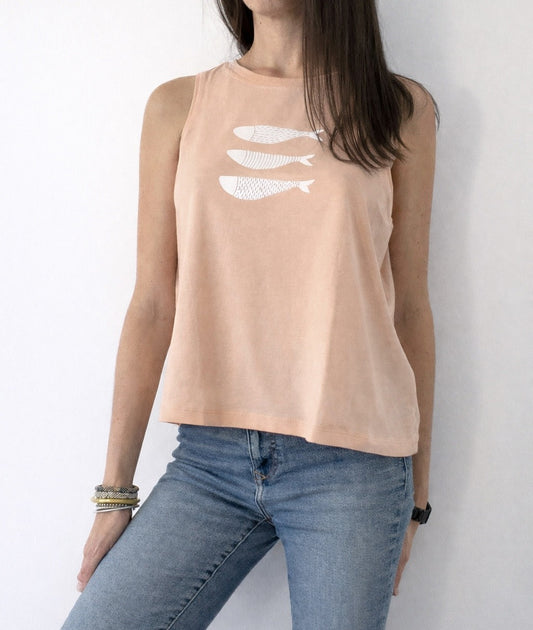 Camiseta Peces Melocotón - Mojo Art Shop