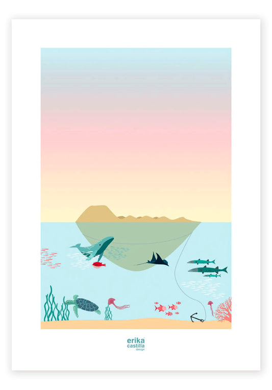 Lámina Isla de Lobos - Mojo Art Shop