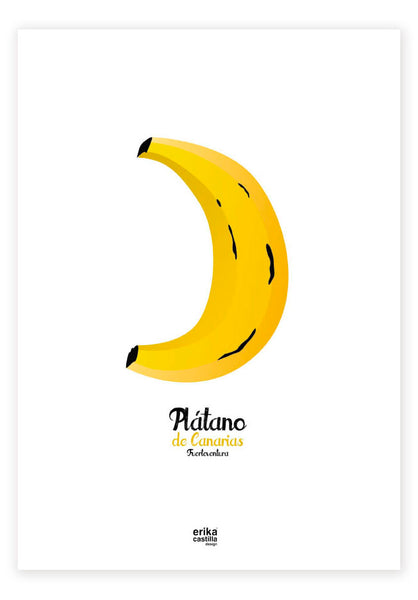 Lámina Plátano de Canarias - Mojo Art Shop