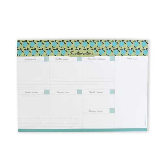 Organizador Semanal Tortugas - Mojo Art Shop